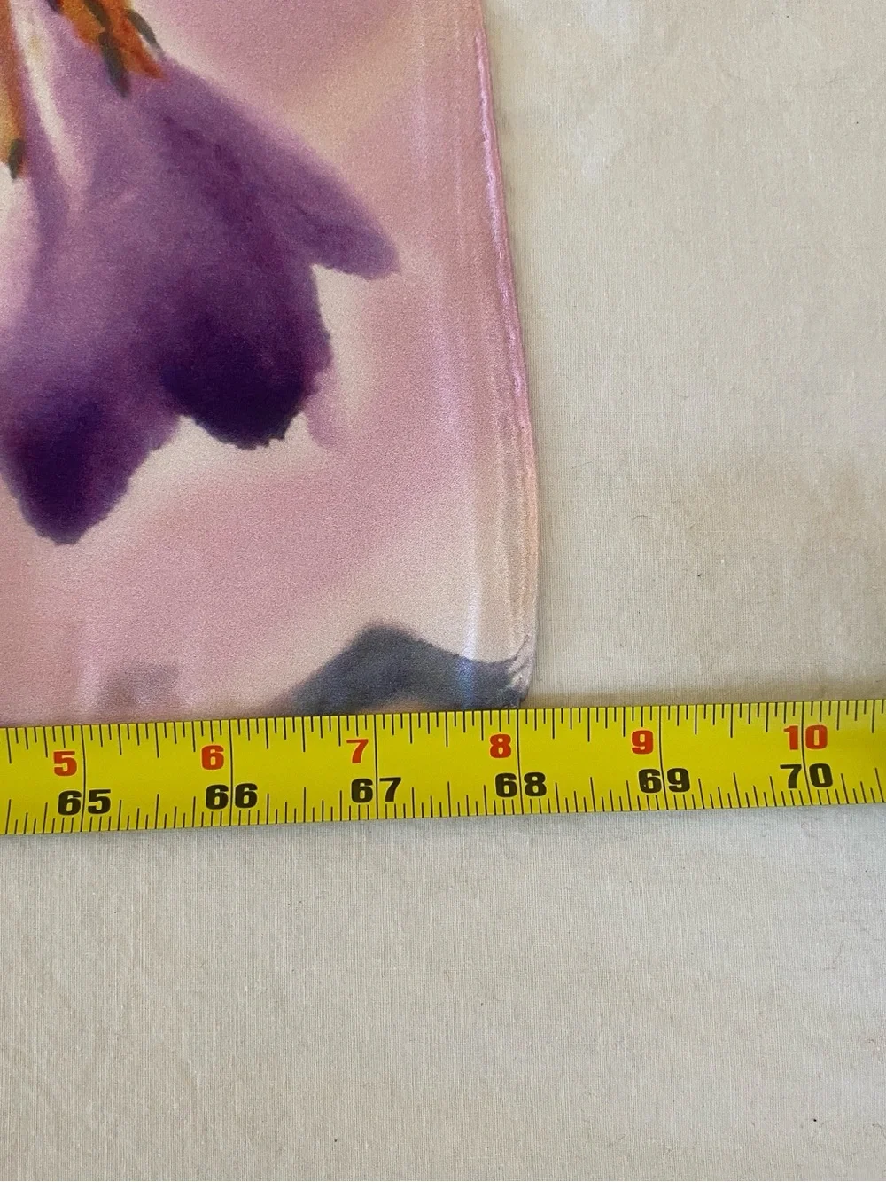 Handmade 100% Silk Lavender Floral Wrap Scarf Top